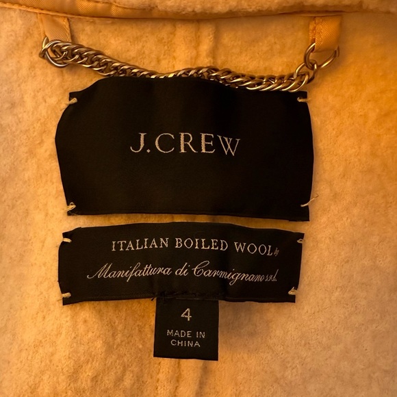 JCrew Daphne Topcoat in Italian Boiled Wool Cream Off White 4 - Picture 7 of 12